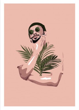 Affiche – Ana Ariane – Coeur de palmier – 30x40cm