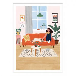 Affiche – Maja Tomljanovic – Couch Potato – 30x40cm