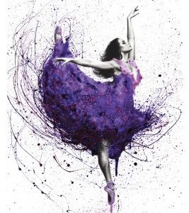 Affiche – Ashvin Harrison – Purple rain ballet – 30x40cm ou 50x70cm