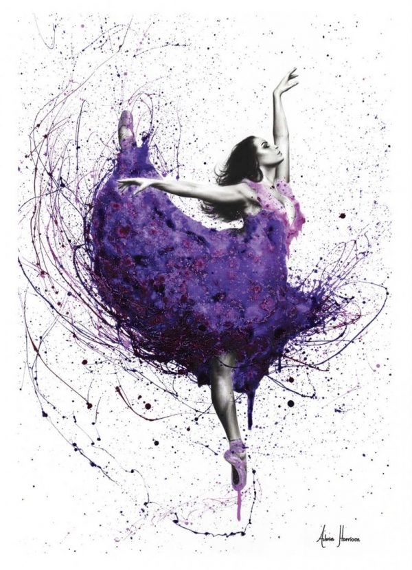 Affiche – Ashvin Harrison – Purple rain ballet – 30x40cm ou 50x70cm