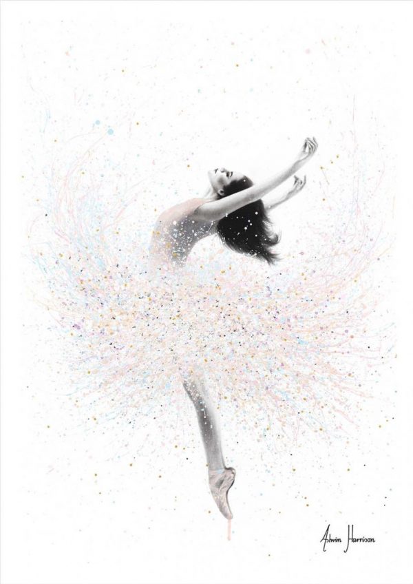 Affiche – Ashvin Harrison – Snow lake ballerina – 30x40cm