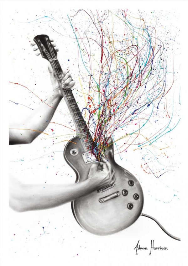 Affiche – Ashvin Harrison – The Star Guitar – 30x40cm ou 50x70cm