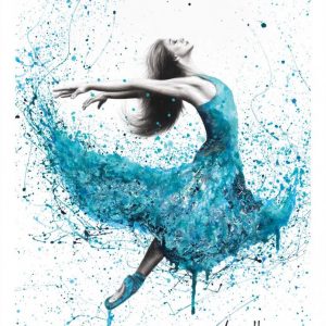 Affiche – Ashvin Harrison – Turquoise rain dancer – 30x40cm ou 50x70cm