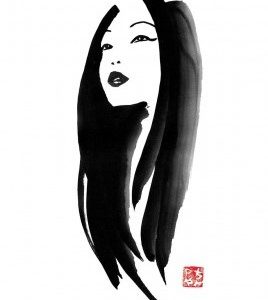 Affiche – Pechane Sumie – Woman portrait – 30x40cm ou 50x70cm
