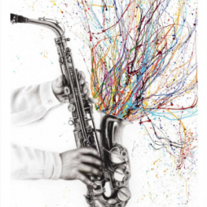 Affiche – Ashvin Harrison – The Jazz Saxophone – 30x40cm