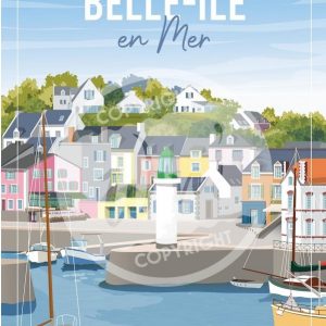 Affiche – Wim – Belle île en mer – 30x40cm