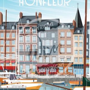 Affiche – Wim – Honfleur – 30x40cm ou 50x70cm