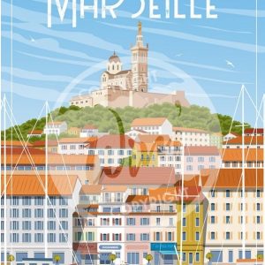 Affiche – Wim – Marseille – 30x40cm
