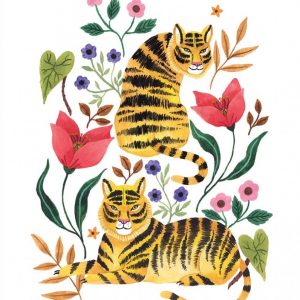 Affiche – Ploypisut – Tigers – 30x40cm