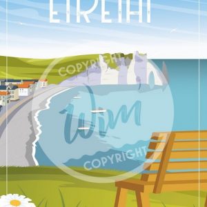 Affiche – Wim – Etretat – 30x40cm ou 50x70cm