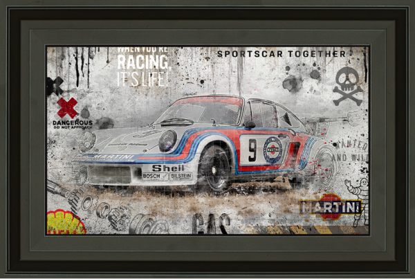 Image encadrée – Rubix – RSR Martini Brush – 30x45cm