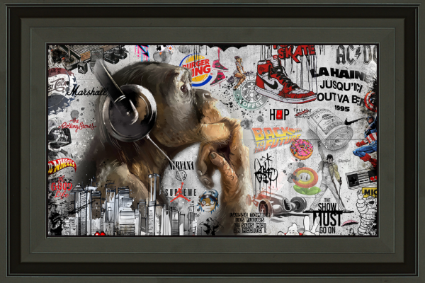Image encadrée – Rubix – Monkey Music 2022 – 30x45cm