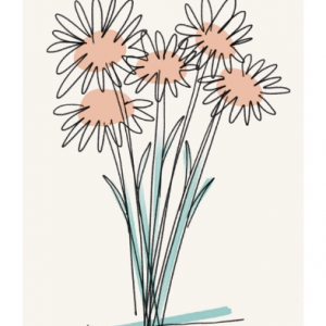 Affiche – Zoé Wodarz – Lazy daisy – 30x40cm