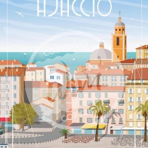 Affiche – Wim – Ajaccio – 30x40cm