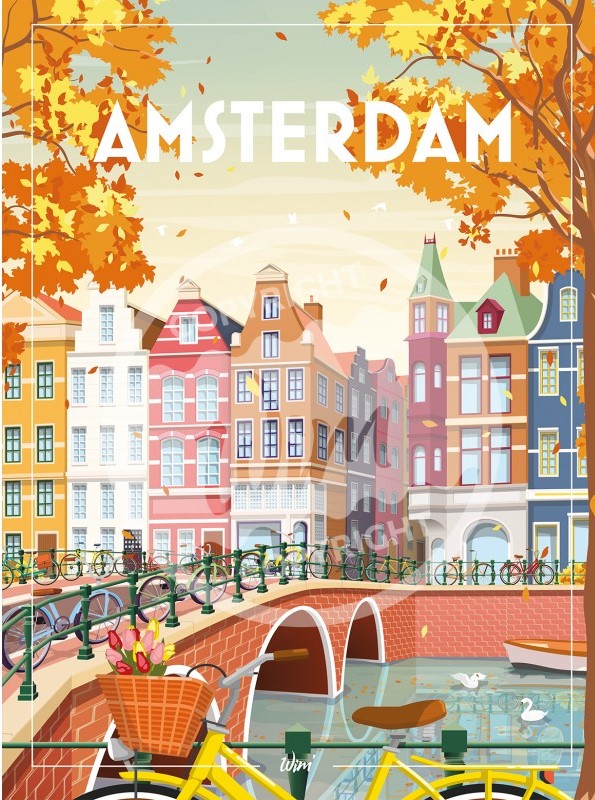 Affiche – Wim – Amsterdam – 30x40cm