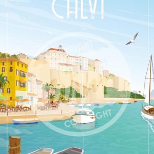 Affiche – Wim – Calvi – 30x40cm