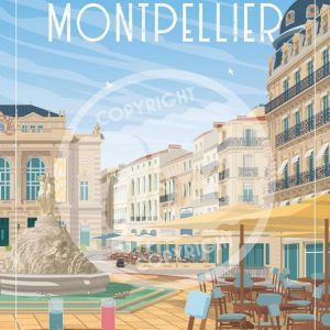 Affiche – Wim – Montpellier – 30x40cm