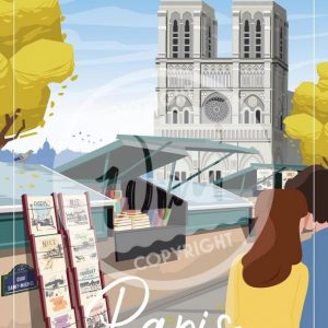 Affiche – Wim – Paris Notre Dame – 30x40cm