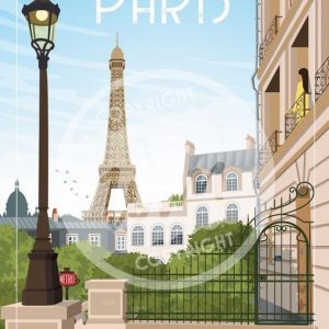 Affiche – Wim – Paris « Paris ma belle » – 30x40cm