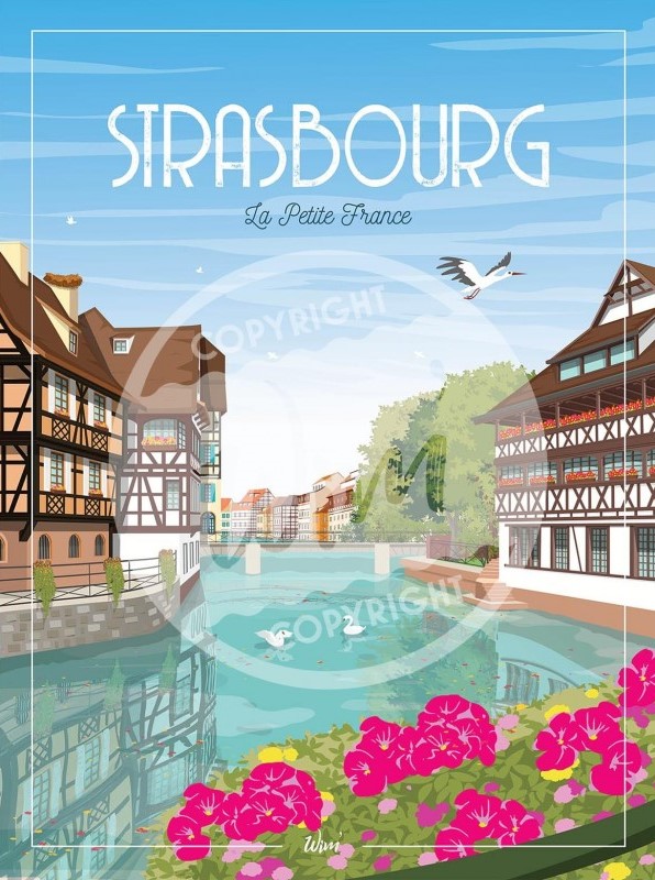 Affiche – Wim – Strasbourg – 30x40cm
