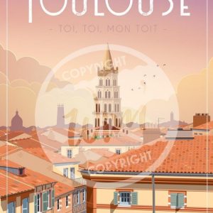 Affiche – Wim – Toulouse – 30x40cm