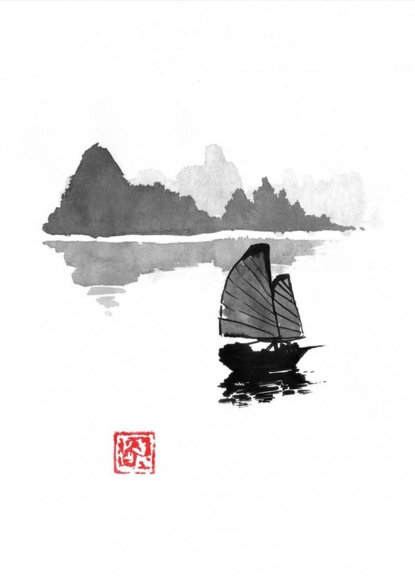 Affiche – Pechane Sumie – Boat – 30x40cm