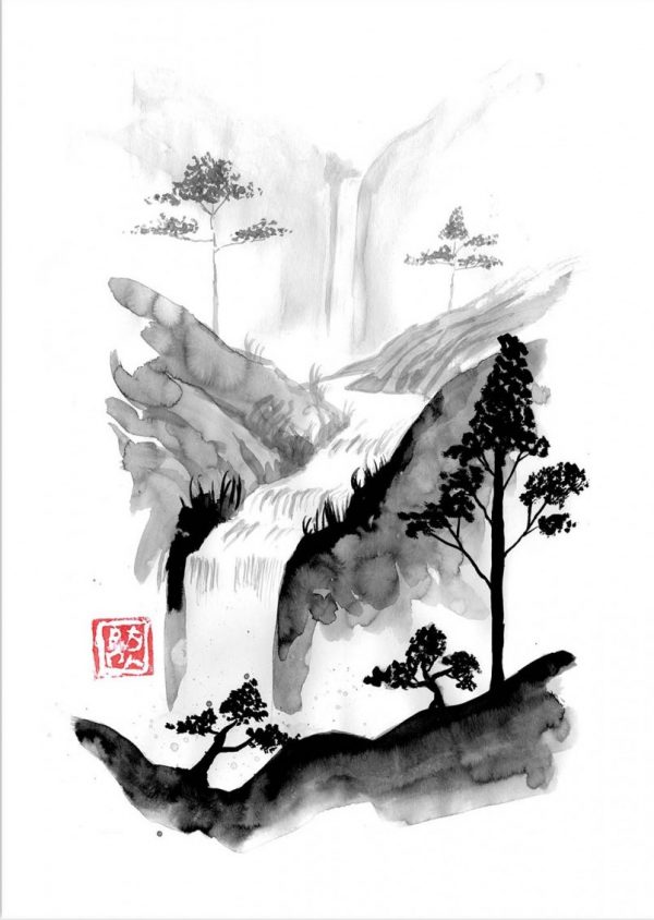 Affiche – Pechane Sumie – Fall and trees – 30x40cm