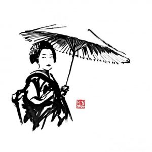 Affiche – Pechane Sumie – Geisha – 30x40cm