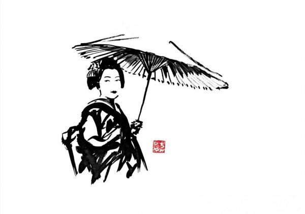 Affiche – Pechane Sumie – Geisha – 30x40cm