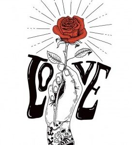 Affiche – Sarah Matuszewski – Hand with a rose – 30x40cm