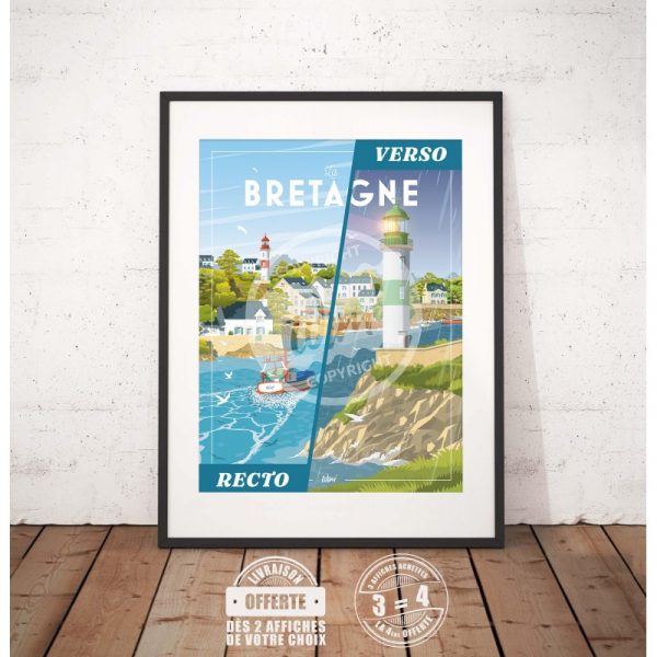 Affiche – Wim – Bretagne – 30x40cm