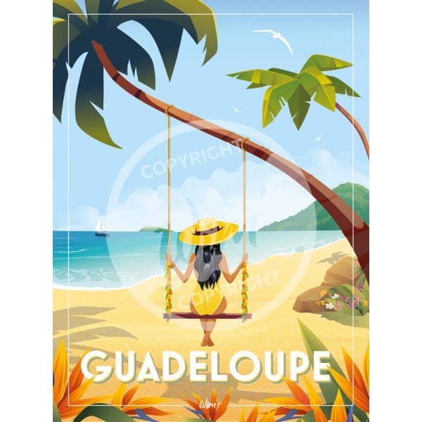Affiche – Wim – Guadeloupe – 30x40cm