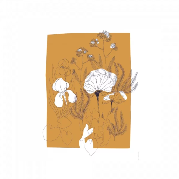 Affiche – Mr & Mrs Clynk – Iris Jaune – 30x40cm