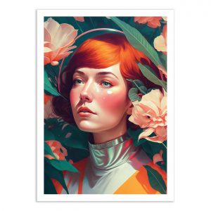 Affiche – Treechild – Retro future portrait – 30x40cm