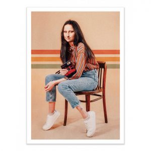 Affiche – Jonas Loose – Retro Mona – 30x40cm