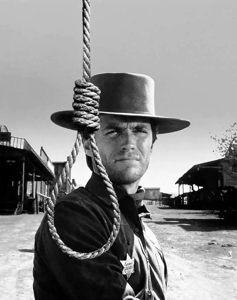 Affiche – Cinéma – Clint Eastwood – « Pendez-les haut et court » – 24x30cm