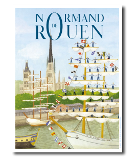 Affiche – Mélanie Voituriez – L’Armada de Rouen – 30x40cm