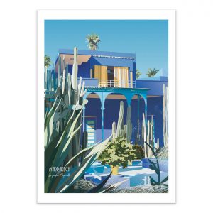 Affiche – Artmoric – Jardin Majorelle Marrakeck – 50x70cm