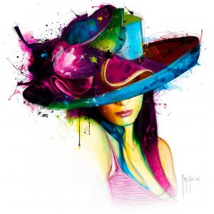 Affiche – Patrice Murciano – La Jeune Fille au chapeau – 30x30cm