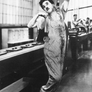 Affiche – Cinéma – Charlie Chaplin – « Les Temps Modernes » – 24x30cm
