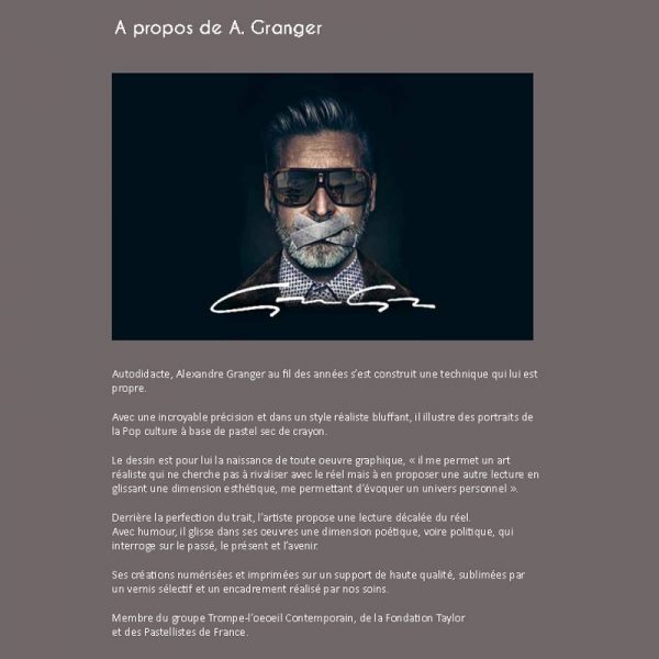 Affiche – A.Granger – The real Boss – 30x40cm