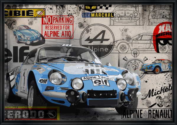 Image encadrée – Rubix – Alpine Renault – 60x90cm