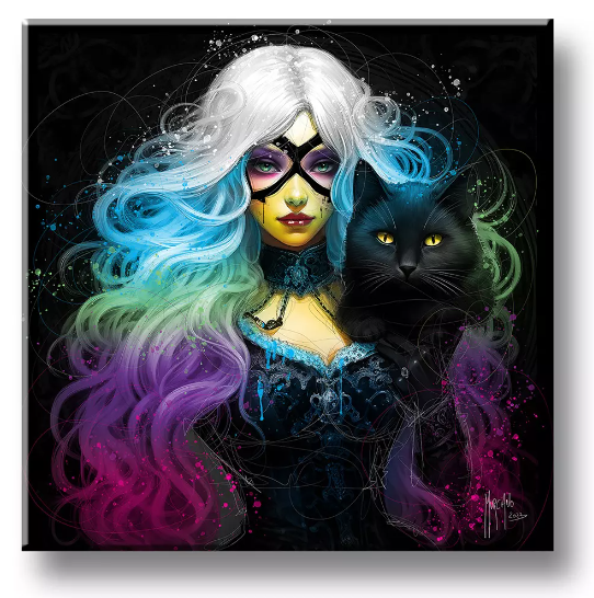 Affiche – Patrice Murciano – Black Cat – 30x30cm