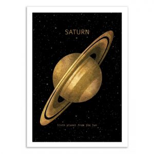 Affiche – Terry Fan – Saturn – 30x40cm