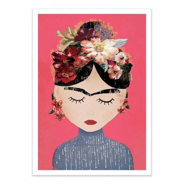 Affiche – Treechild – Frida Pink Version – 30x40cm