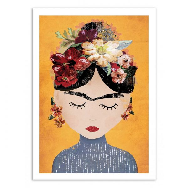Affiche – Treechild – Frida Yellow Version – 30x40cm