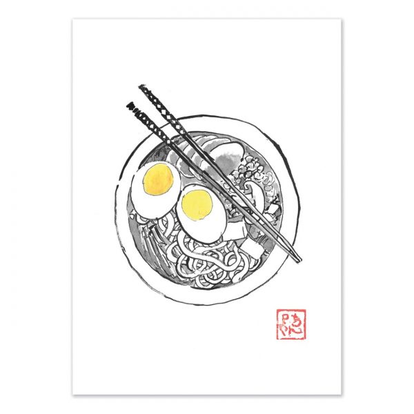 Affiche – Pechane Sumie – Ramen – 30x40cm