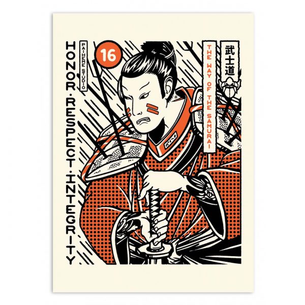 Affiche – Paiheme Studio – Samurai – 30x40cm