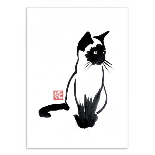 Affiche – Pechane Sumie – Siamese – 30x40cm