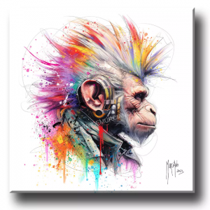 Affiche – Patrice Murciano – Punky Monky – 30x30cm